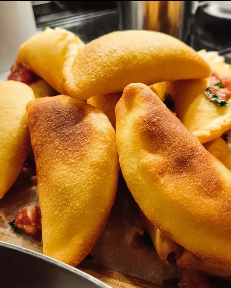 Panzerotto maison facile et rapide, plat italien savoureux.