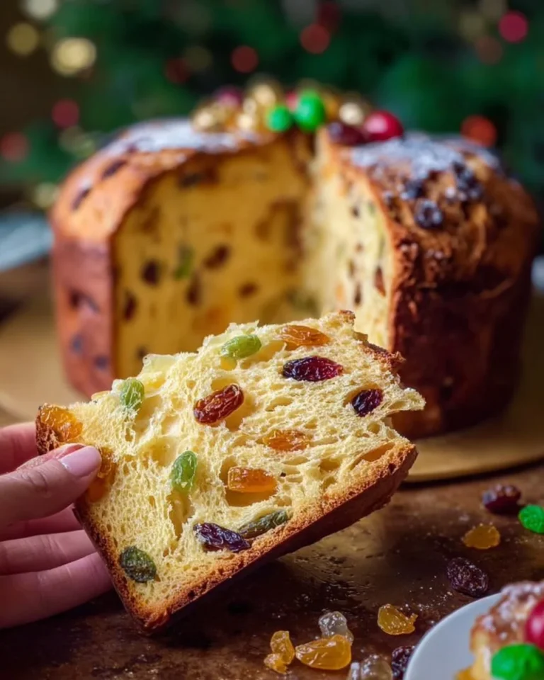 Tarte Panettone Haute garnie de fruits secs et d'arômes délicats