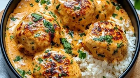 Boulettes de Poulet au Gingembre avec Sauce Cacahuète appétissante