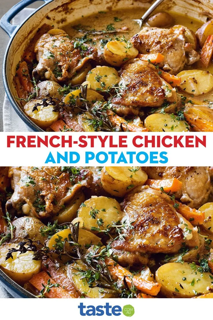 Gratin de poulet et pommes de terre, plat réconfortant, crémeux et savoureux